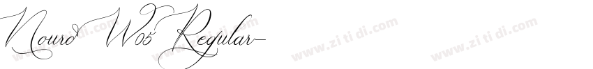Nourd W05 Regular字体转换 Nourd W05 Regular字体转换